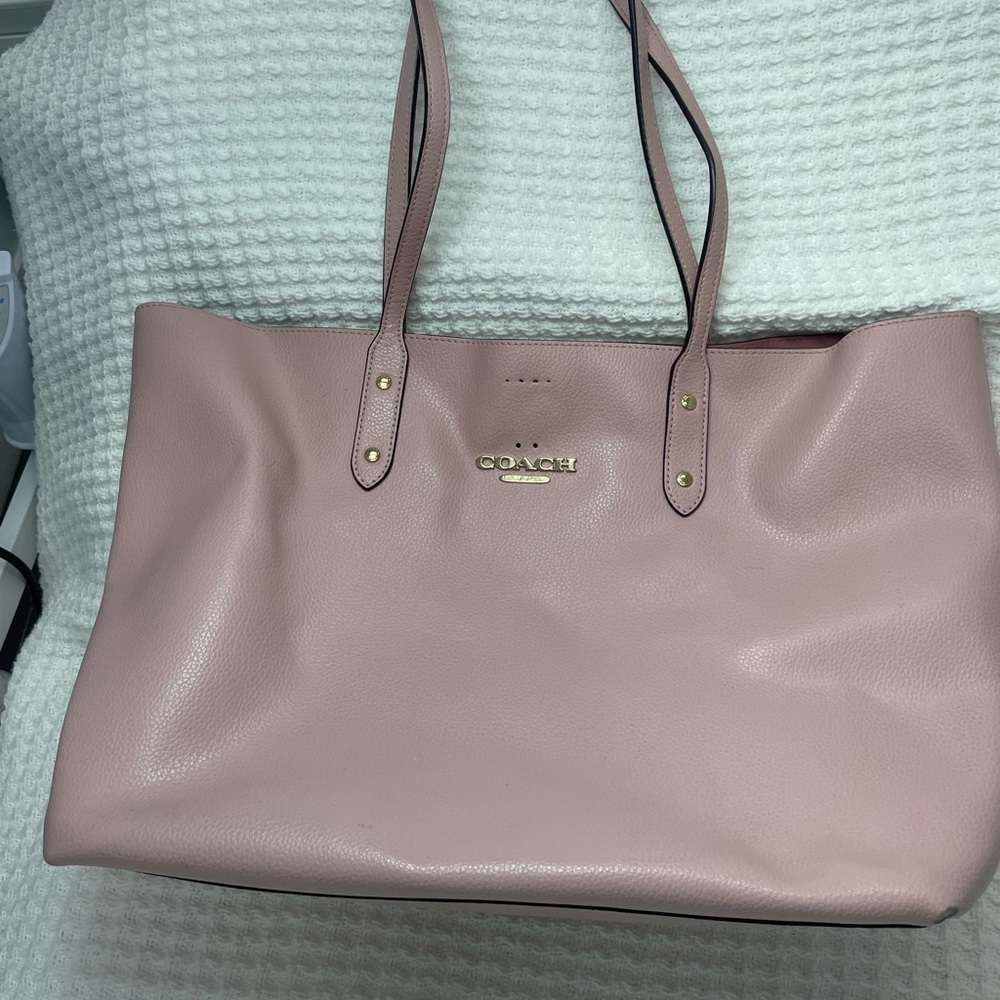 Coach Blush Pink Leather Tote